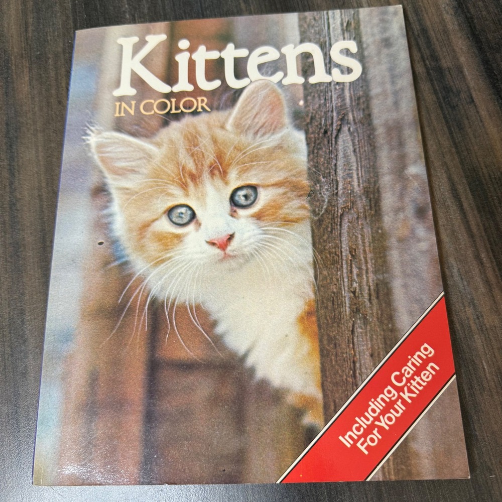 Kittens In Color Vintage‎ Photography Book With Caring Guide